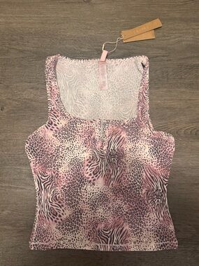 SKIMS Pink Bloom Mini Multi Animal Tank Top